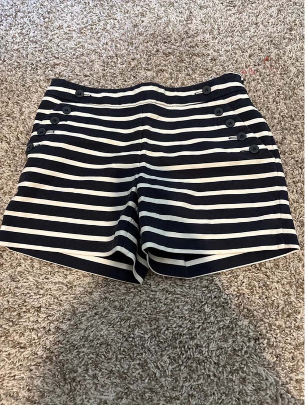 The Limited Women's Blue/White Striped Shorts Size 0 EUC